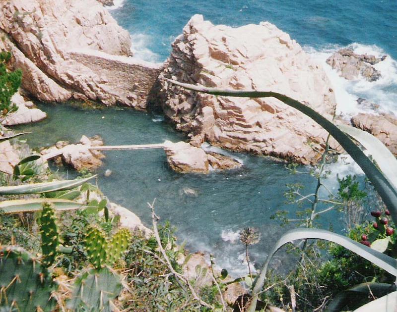 la mer vue du jardin botanique de Blanes.jpg - La mer vue du jardin botanique de Blanès